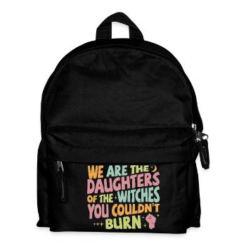 Nous sommes les filles des sorcières que tu n’as pas pu brûler - Sac à dos Enfant - noir - Devant