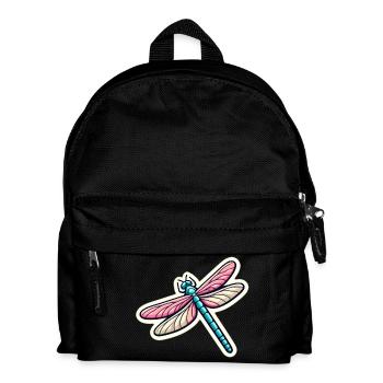 Dragonfly in pastel - Kids' Backpack - black - Front