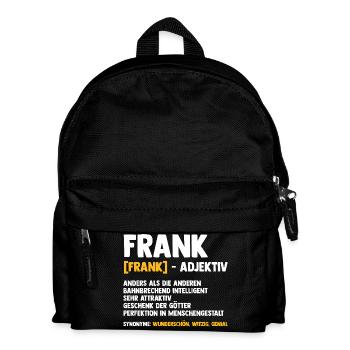 Frank - Kinder Rucksack - Schwarz - Vorne