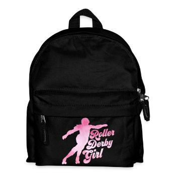 Roller Derby Girl Roller Derby Skating - Kids' Backpack - black - Front