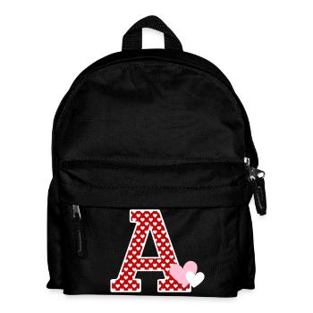 Brief ans Herz - Kinder Rucksack - Schwarz - Vorne