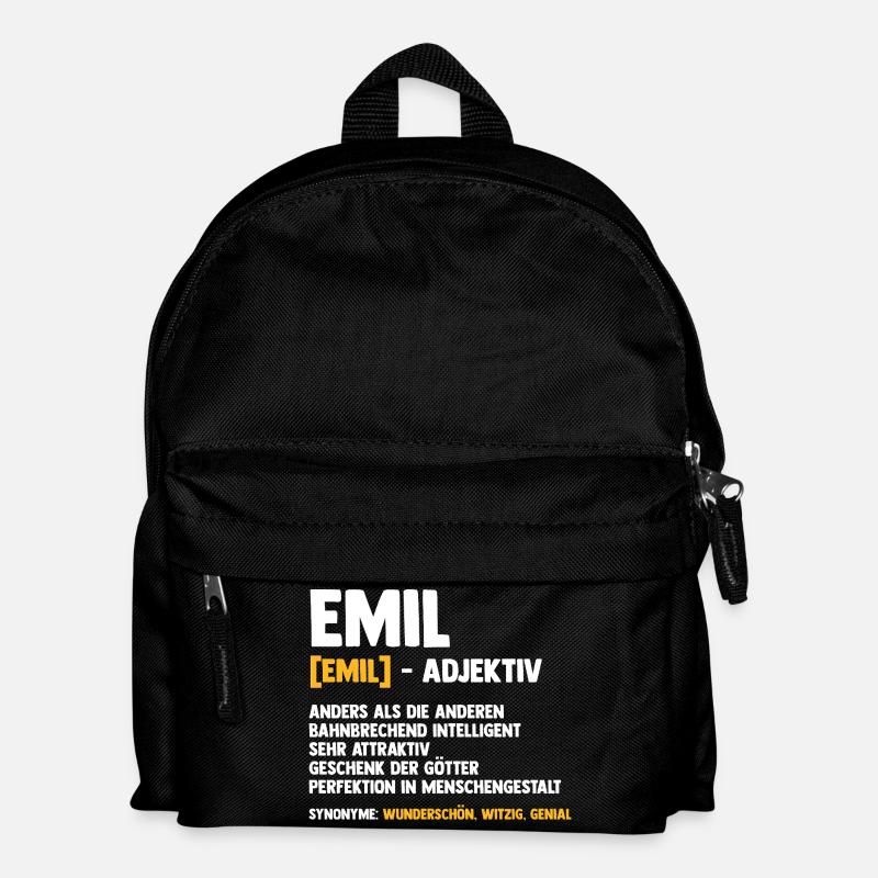 Emil - Kinder Rucksack - Schwarz