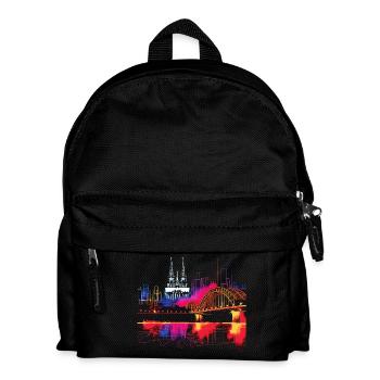 Horizon de Cologne Cathédrale de Cologne Allemagne Ville Coloré - Sac à dos Enfant - noir - Devant