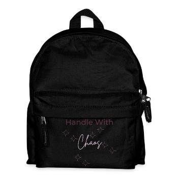 Griff mit Chaos Shirt – Soft Girl Wild Vibes T-Shirt - Kinder Rucksack - Schwarz - Vorne