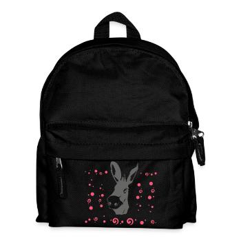 grauer süsser esel - Kinder Rucksack - Schwarz - Vorne