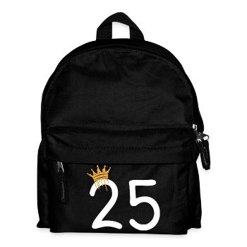 25 - Kinder Rucksack - Schwarz - Vorne