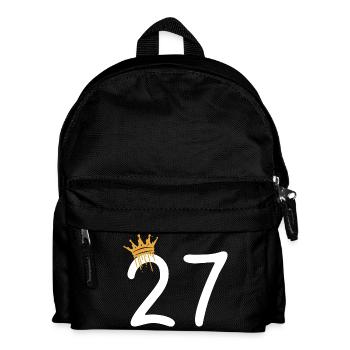 27 - Kids' Backpack - black - Front