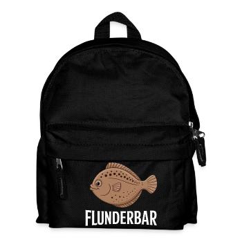 Flounder Bar Funny Flounder Word Game for Anglers - Kids' Backpack - black - Front