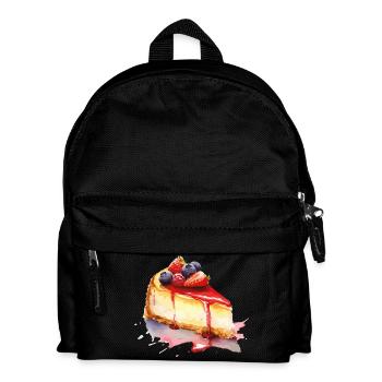 Cheesecake Watercolor Fruit Graphic - Kids' Backpack - black - Front