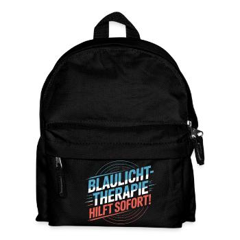 Rettungssanitäter Geschenk Krankenwagen Fahren - Kinder Rucksack - Schwarz - Vorne