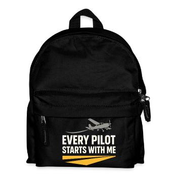 Flight Instructor Cfi Pilot Aviation Instructor - Kids' Backpack - black - Front