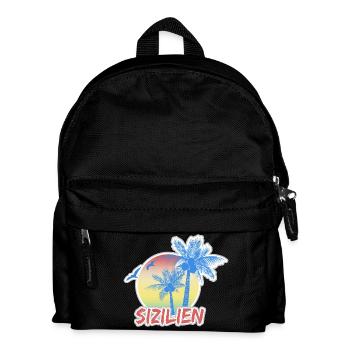 Sicily as a holiday - Kids' Backpack - black - Front