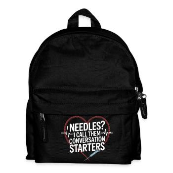 Dialysis Nurse Needles I Call Them Hospital Nurse - Kinder Rucksack - Schwarz - Vorne