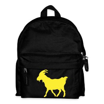G.O.A.T Ziege gelb - Kinder Rucksack - Schwarz - Vorne