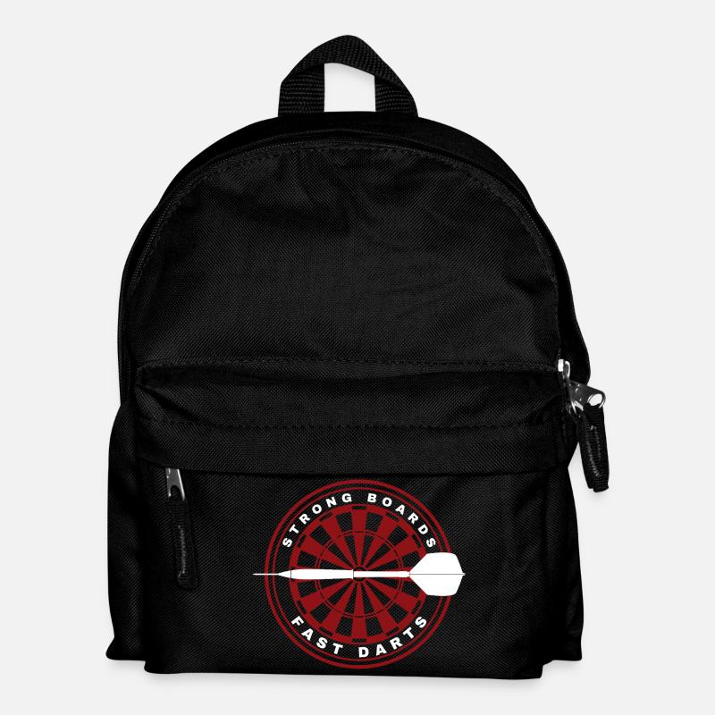 DARTS, STRONG BOARDS AND FAST DARTS - Kinder Rucksack - Schwarz