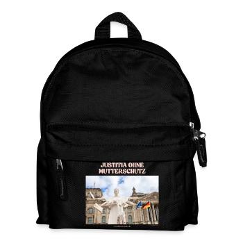 Justitia Shirt - Kinder Rucksack - Schwarz - Vorne