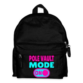 Pole Vault Mode ON – Stabhochsprung - Kinder Rucksack - Schwarz - Vorne