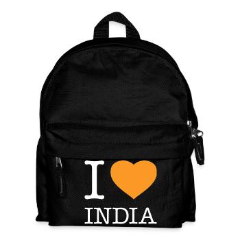 I love India Indien - Kids' Backpack - black - Front