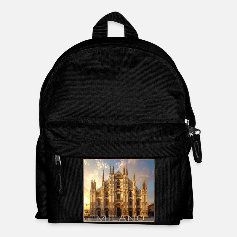 Milan, Milano, Duomo - Kids' Backpack - black