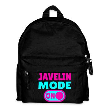 Javelin Mode ON - Javelin Throw - Kids' Backpack - black - Front