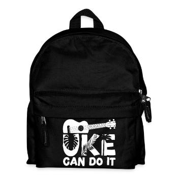 Hawaiian Ukulele Uke Uke Can Do It - Kids' Backpack - black - Front