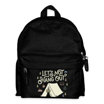 Lets Not Hang Out Introvert Camping Nature - Kids' Backpack - black - Front