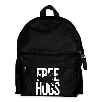 Free Hugs Wrestling – Funny MMA Grappling Gear - Kids' Backpack - black - Front