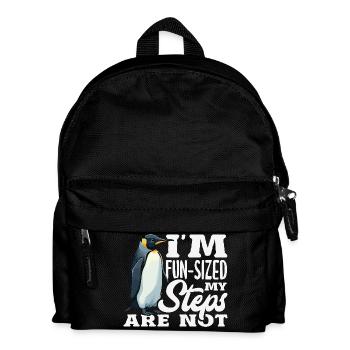 Warte Auf Mich, Ich Habe Kleine Beine - Kinder Rucksack - Schwarz - Vorne