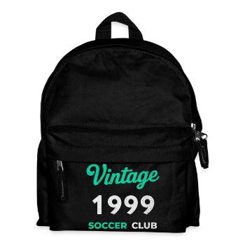 Vintage 1999 – Soccer Club Retro Geburtsjahr - Kinder Rucksack - Schwarz - Vorne
