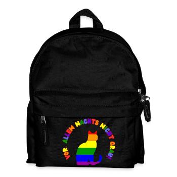 Vor allem Nachts nicht grau ! - Kinder Rucksack - Schwarz - Vorne