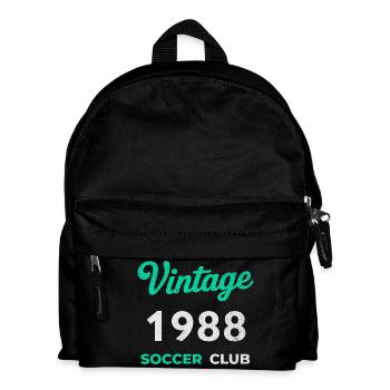 Vintage 1989 – Soccer Club Retro Geburtsjahr - Kinder Rucksack - Schwarz - Vorne