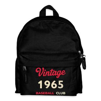 Vintage 1965 – Baseball Club Retro Birth Year - Kids' Backpack - black - Front