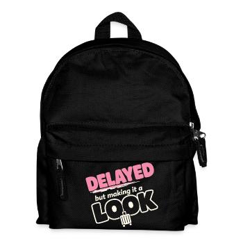 Reiseangst-humor, Flughafen-chaos, Fliegen Ist - Kinder Rucksack - Schwarz - Vorne