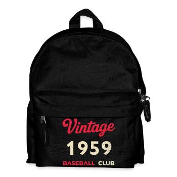 Millésime 1959 – Année de naissance rétro du club de baseball - Sac à dos Enfant - noir - Devant