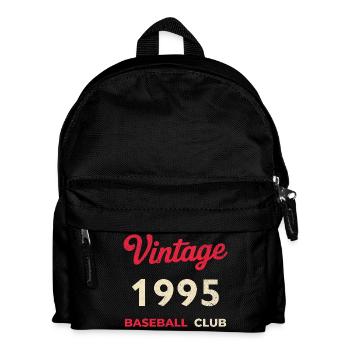 Vintage 1995 – Baseball Club Retro Birth Year - Kids' Backpack - black - Front