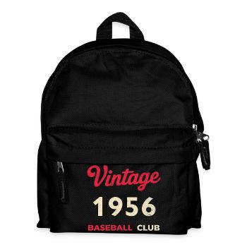 Millésime 1956 – Année de naissance rétro du club de baseball - Sac à dos Enfant - noir - Devant