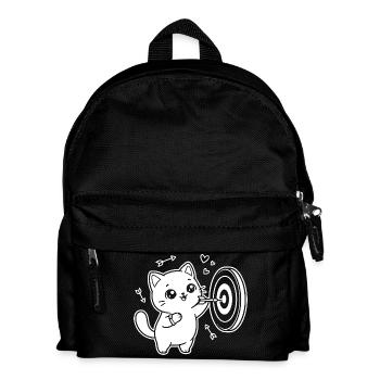 Joueur de fléchettes Kawaii Cat - Sac à dos Enfant - noir - Devant