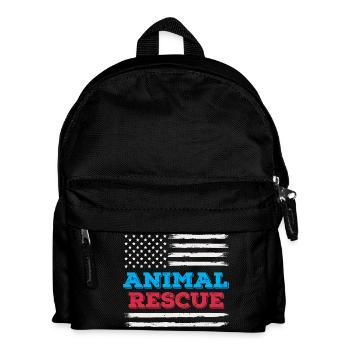 Refuge bénévole American Flag Animal Rescue - Sac à dos Enfant - noir - Devant