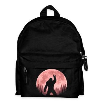 Bigfoot Rock On Sign Sasquatch Yeti Rock And Roll - Kinder Rucksack - Schwarz - Vorne