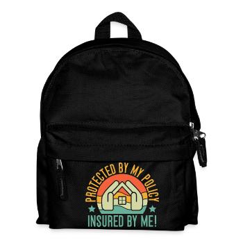 Agent d’assurance protégé par ma police Drôle - Sac à dos Enfant - noir - Devant