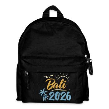 Bali 2026 - Kinder Rucksack - Schwarz - Vorne