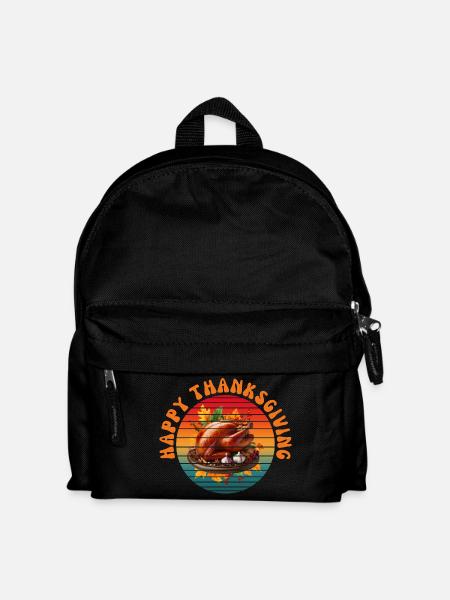 HAPPY THANKSGIVING - Kids' Backpack - black