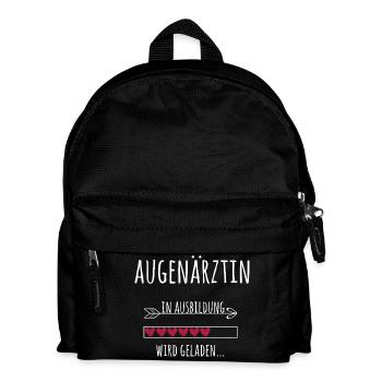 Augenärztin Ausbildung Medizinstudium Ärztin - Kinder Rucksack - Schwarz - Vorne