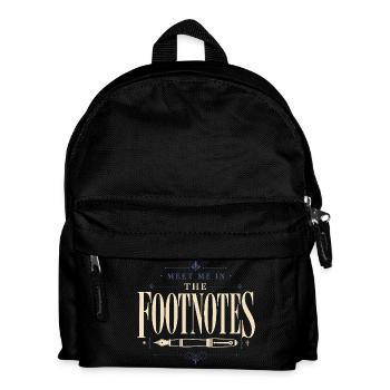 Poetcore Poet Poesie Dark Academia Geschenk - Kinder Rucksack - Schwarz - Vorne