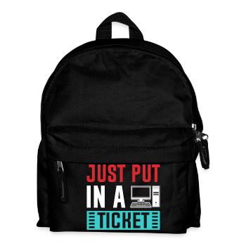 Ajoutez simplement un graphique de ticket - Sac à dos Enfant - noir - Devant