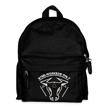 Steelworkers_only - Kids' Backpack - black - Front