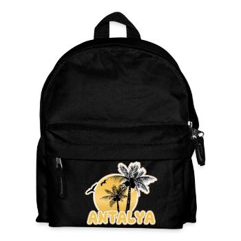 Strand Antalya - Kinder Rucksack - Schwarz - Vorne