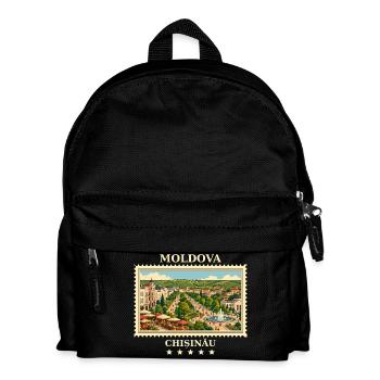 Vltava Chișinău Vintage Travel Brand - Kids' Backpack - black - Front
