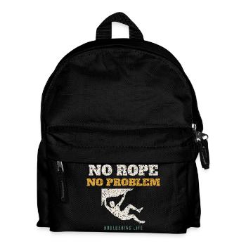 No Rope No Problem - Kids' Backpack - black - Front