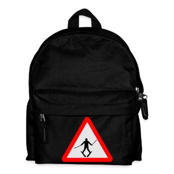 Ski - Kinder Rucksack - Schwarz - Vorne